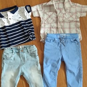 Jeans and shirts baby boy bundle
